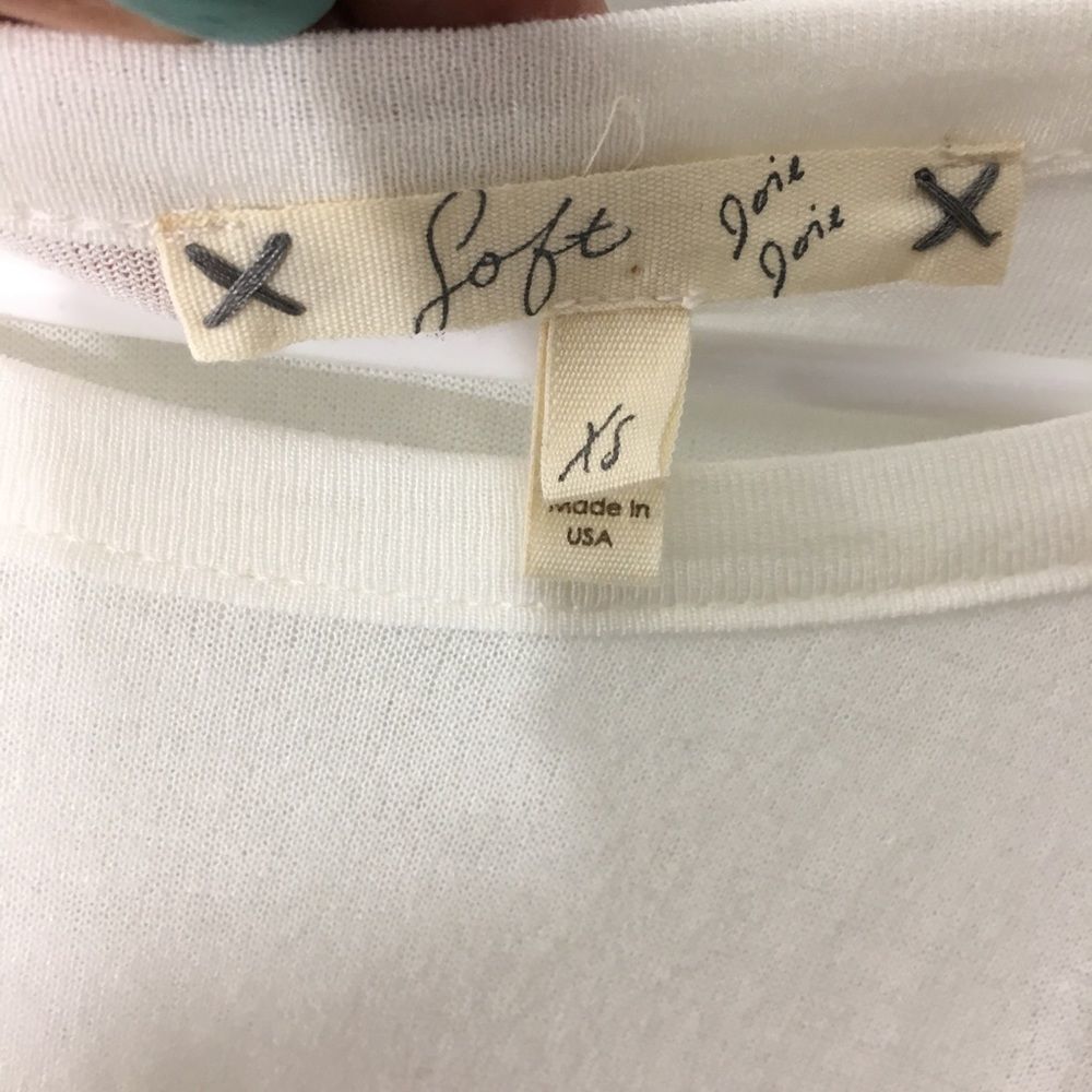 Soft Joie XS stripe 3/4 Sleeve T-Shirt XS - Picture 2 of 5